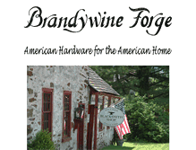 Tablet Screenshot of brandywineforge.com